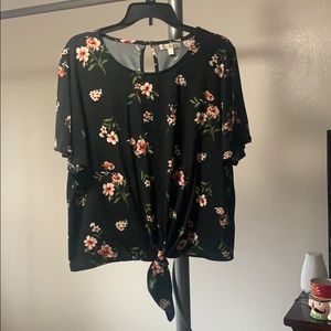 Nine Britton floral blouse with tie